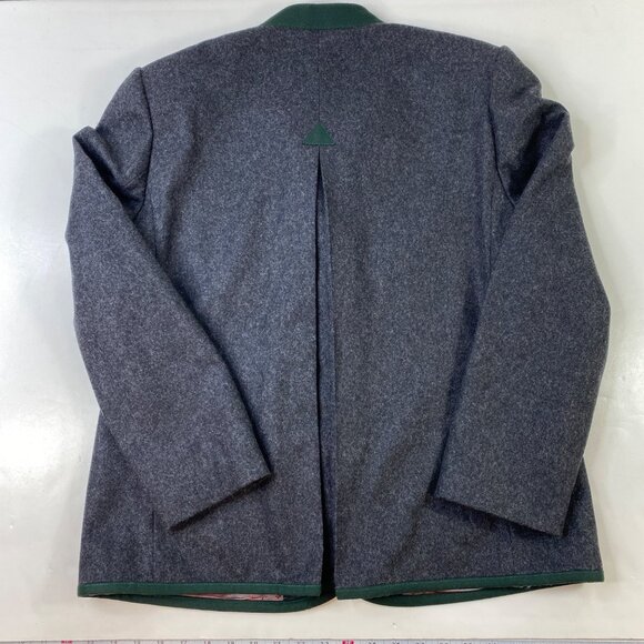 Vtg H Moser Womens Austrian Gray Wool Blazer Jacket Mode Aus Salzburg Size 38 - Picture 2 of 11